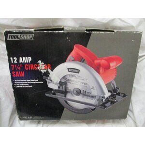 Tool Shop 12-Amp Corded 7-1/4" Circular Saw Blade not Included.